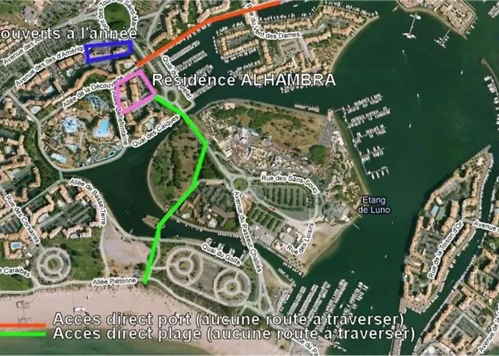 T2 Alhambra Avec Piscine A 800 M Richelieu Et 300m Ile Des Loisirs Apartamento Agde